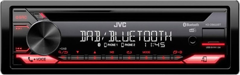 JVC - KD-DB622BT 1-DIN CD-Receiver