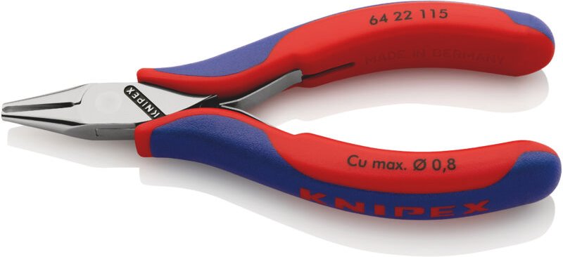 Knipex - 64 22 115 Elektronik- u. Feinmechanik Vornschneider mit Facette 115 mm
