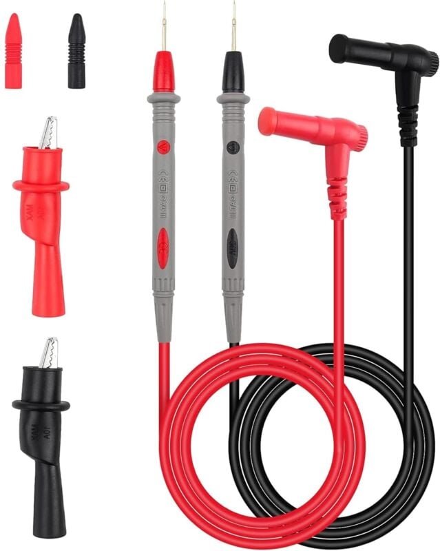 Bluedeer - Messleitungen mit Krokodilklemmen, 1000V / 20A Multimeter Kabel Prüfkabel Multimeter Zubehör, Testkabel Messs...