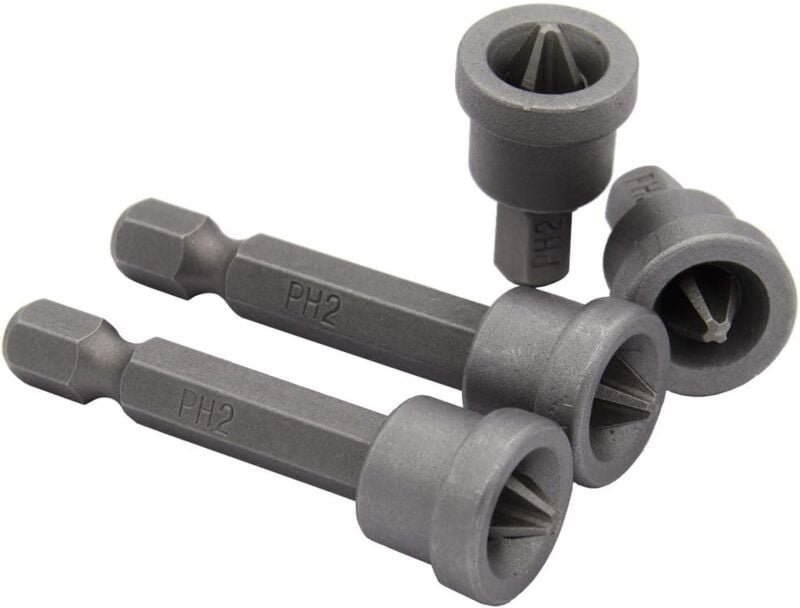 Ersandy - Set mit 10 Schraubbits – Mit Tiefenanschlag 25 mm – Für Trockenbau