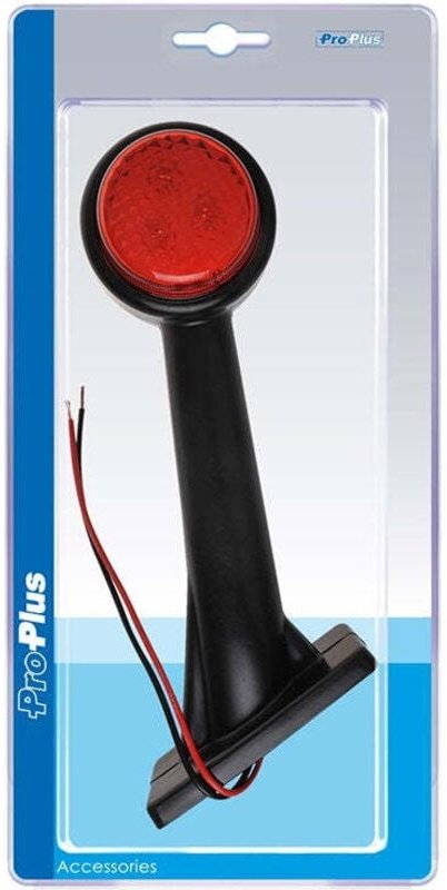 Umrissleuchte 1224v rotweibernstein 166x193mm led links im blister