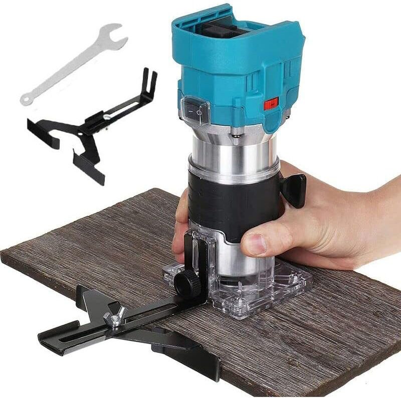 Teetok - Kantenfräsen, bürstenloses 850-W-Akku-Fräswerkzeug, 1/4-Zoll-Elektro-Handfräse für Holzbearbeitungslaminat mit ...