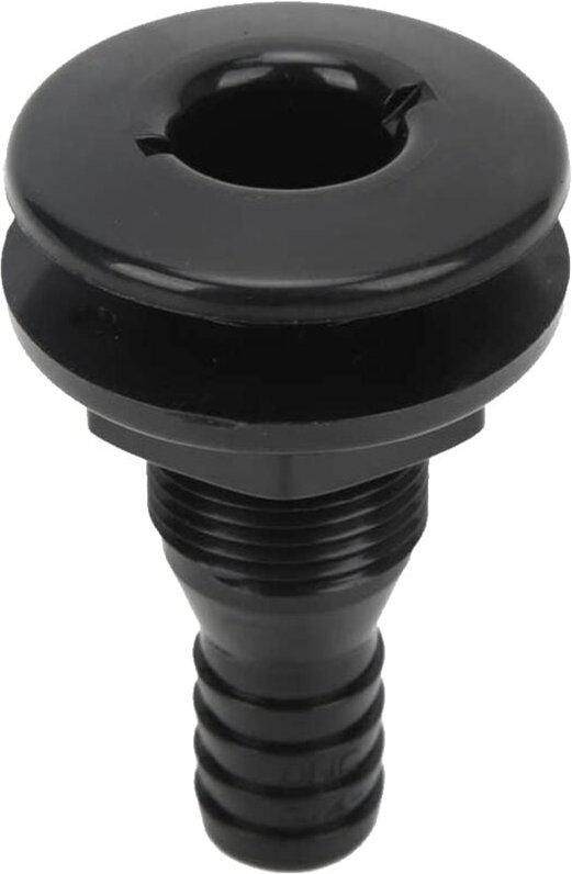 Boots-Wasserablauf-Speiserohr abs 3/4 Schwarz Durch Rumpfverbinder, Schlauchkupplung, Ablaufauslass, -Hardware