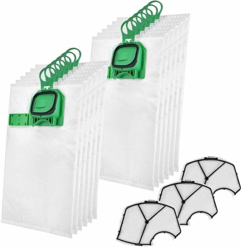 15 bolsas para aspiradora Vorwerk Kobold VK 140, VK 150, VK140, VK150, FP 140 y FP 150, 12 bolsas de filtro de microfibr...