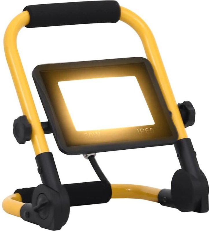 LED-Fluter mit Handgriff 30 W Warmweiß vidaXL660785