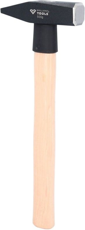 Brilliant Tools - Schlosserhammer mit Hickory-Stiel, 500 g