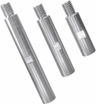 Alovez - stücke Aluminiumlegierung Winkelschleifer Verlängerungsstange M14 Winkelschleifer Verlängerung 75mm100mm 140mm ...