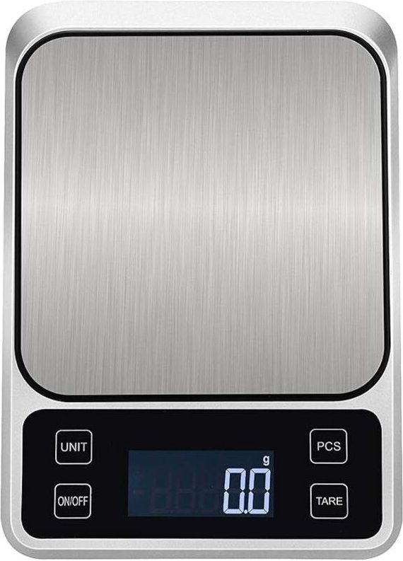 Küchenwaage 5kg/0,1g Hohe Genauigkeit Präzision Multifunktionswaage Lebensmittel-Fleischwaage Schmuck Labor Karat mit hi...