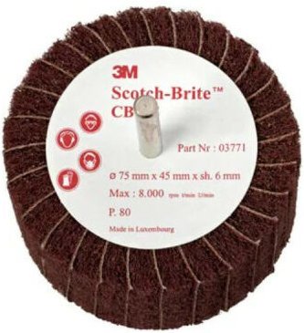 Scotch-Brite Bürste cb-zs 120 Korndurchmesser 75 mm x 1 - 3M