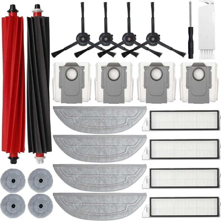 Für S8 Maxv Wichtigsten Seite Pinsel Hepa-Filter Mopp Tuch Staub Taschen