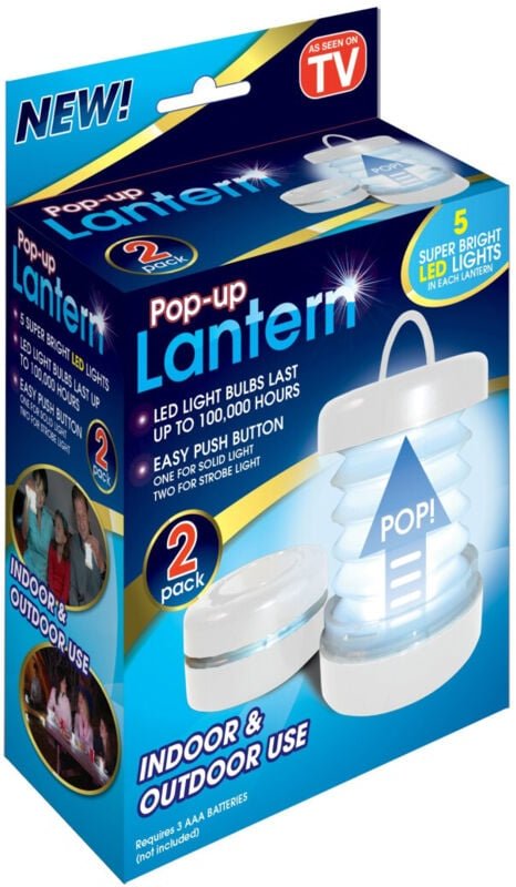 Trade Shop Traesio - Trade Shop - 4 Mini-Laternen, LED-Licht, Taschenlampe für drinnen und draußen, Camping -