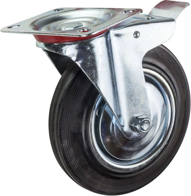 Transportrolle Lenkrolle mit Bremse d=200 mm bis 185 kg Lastrolle Bockrolle