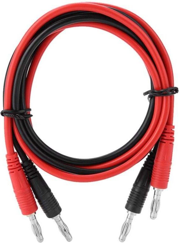 P1041 2 Stück 4 mm RV-weiche Messleitungen mit Bananenstecker für Multimeter, Bananenstecker-Messleitungssatz