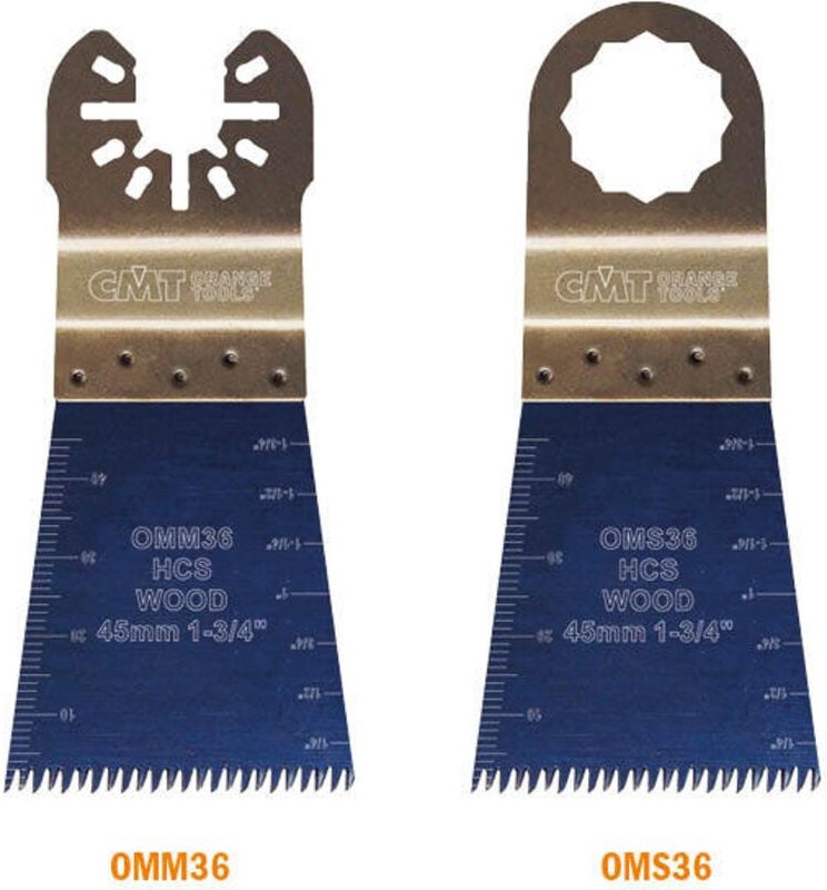 OMM36-X5 5 HCS-Holzschneideblätter 45 x 50 mm 14 TPI-U