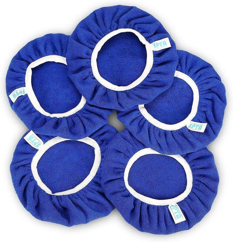 Stück (225–250 mm) Mikrofaser-Polierhauben, Polierpads für Autopoliermaschinen, Polierhauben für elektrische Poliermasch...