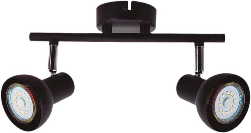 Doppelter linearer Deckenstrahler Kaitola Serie GU10 Schwarz