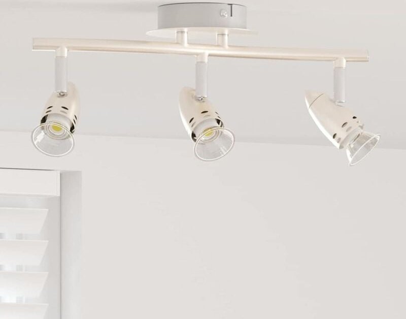 Deckenstrahler Mattnickel 36,5 x 10 x 12,5 cm Stahl Vidaxl