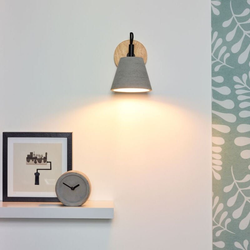 Possio - Wandleuchte - 1xE14 - Grau - Lucide