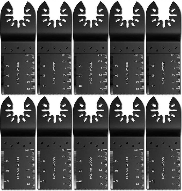 Thumbnail - Ugreat - 10-teiliges 34-mm-Sägeblatt aus Kohlenstoffstahl, Multifunktions-Sägeblatt, Zubehörset für Elektrowerkzeug-Schn...