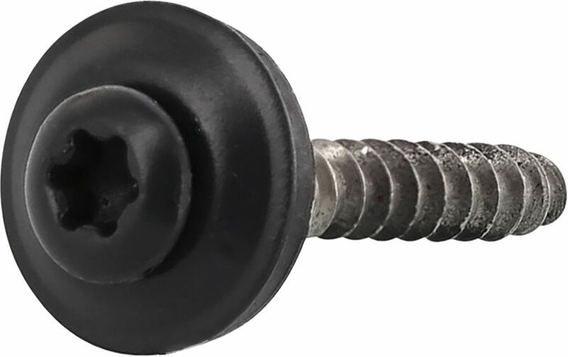 Spenglerschraube 4.5x 35 TX20 Edelstahl A2 Kopf beschichtet RAL9005 tiefschwarz