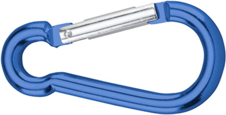 Dörner+helmer - 4815804 Karabinerhaken Aluminium blau eloxiert 80 mm 12 St.