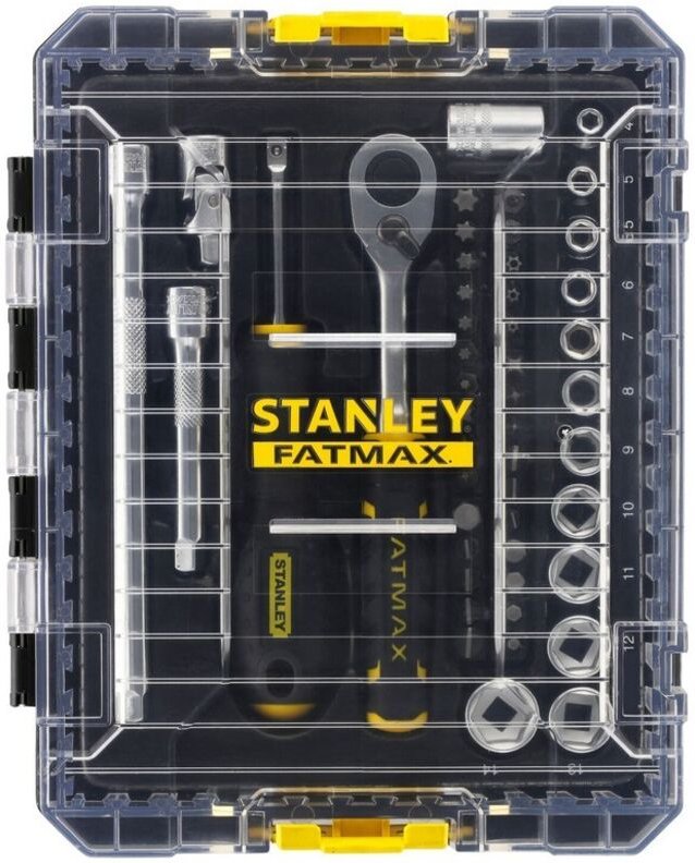 Thumbnail - Stakbox m steckdose - ¼'' Stanley set mit 48 stück - fatmax - FMMT98101-0