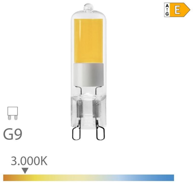 EDM - led Glühbirne G9 5W 550lm 3000K Warmlicht Kristall