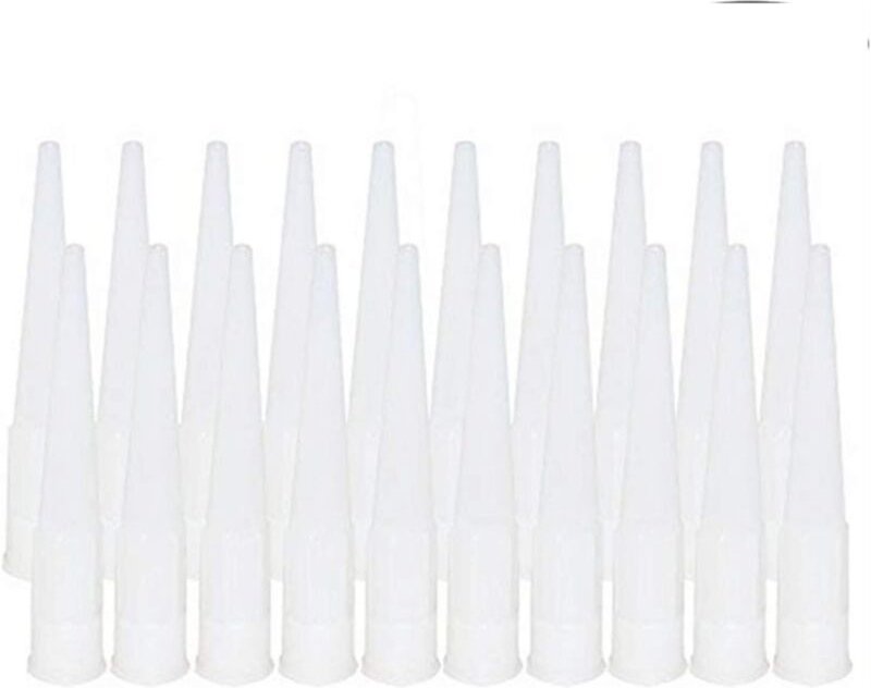 20 Stück Kartuschendüsen Silikondüsen Spitzen Ersatz Silikonspitzen Kartuschendüsen Düsen (15 mm) - Sollbry