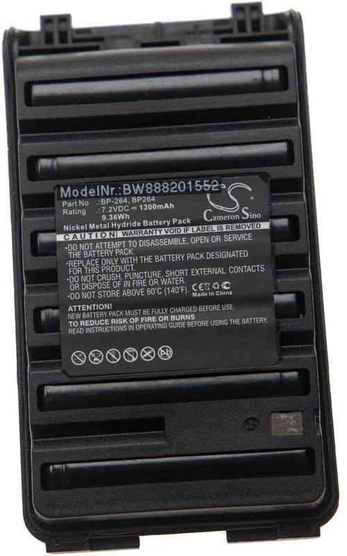 Thumbnail - Vhbw - 1x Akku kompatibel mit Icom IC-F4103D, IC-F4210D, IC-T70E, IC-T70A, IC-T70, IC-G80, IC-U8 Funkgerät, Walkie Talki...
