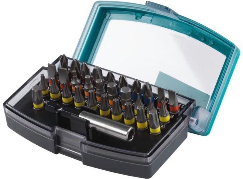 Thumbnail - Solide Wolfcraft Bitbox mit magnetischem Bithalter und 31 Bits (2975000)