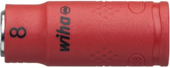 Wiha Steckschlüsseleinsatz isoliert 1/4" Außensechskant 8,0 mm (43093)