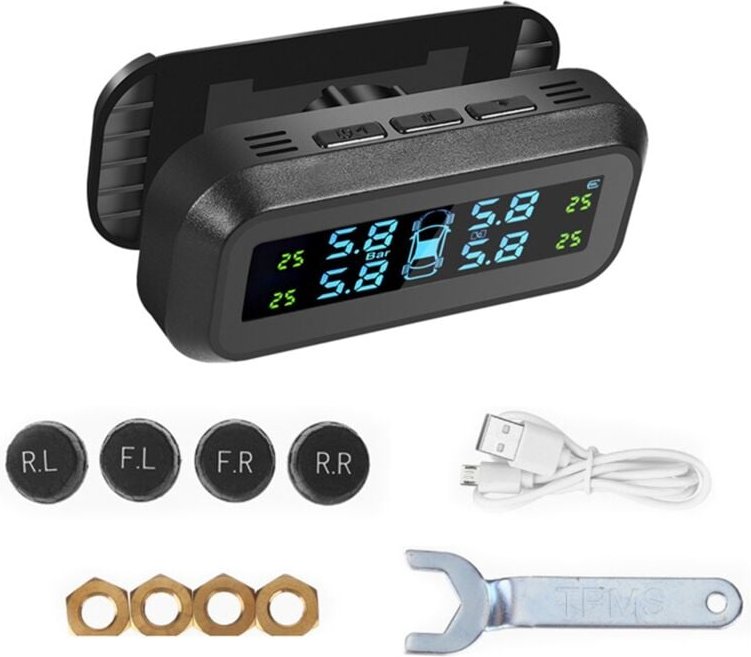 Reifendrucküberwachungssystem für Wohnmobile/Anhänger, rv tpms mit 4 Externen Sensoren