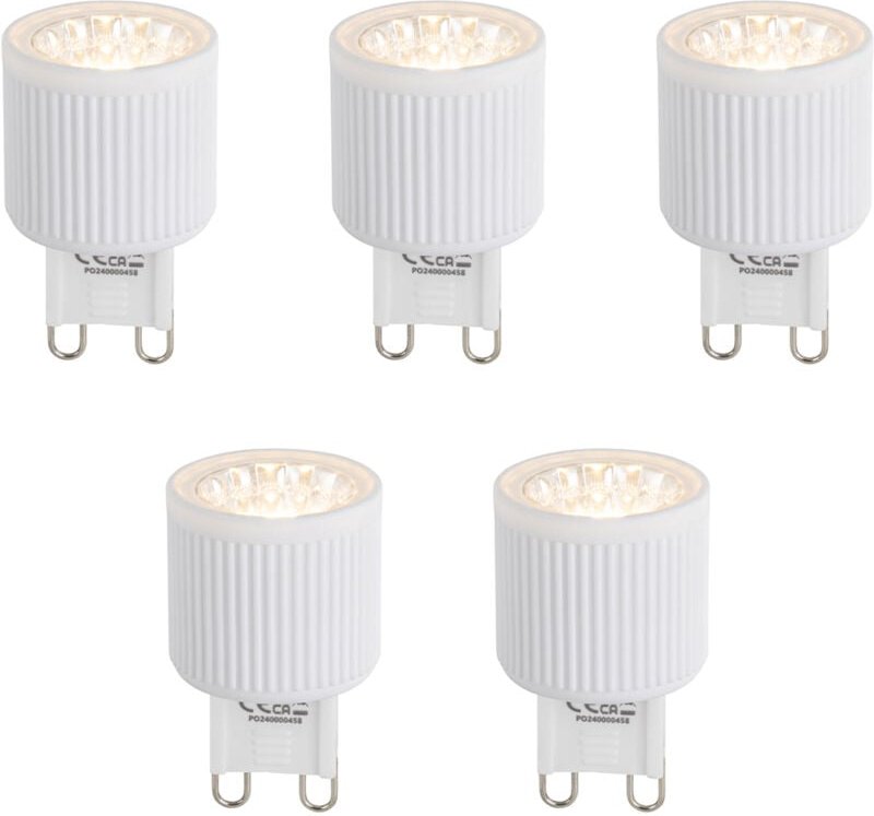 Luedd - 5er-Set G9 24mm 3-Stufen-Dimmbare LED-Lampen 3W 300 lm 2700K