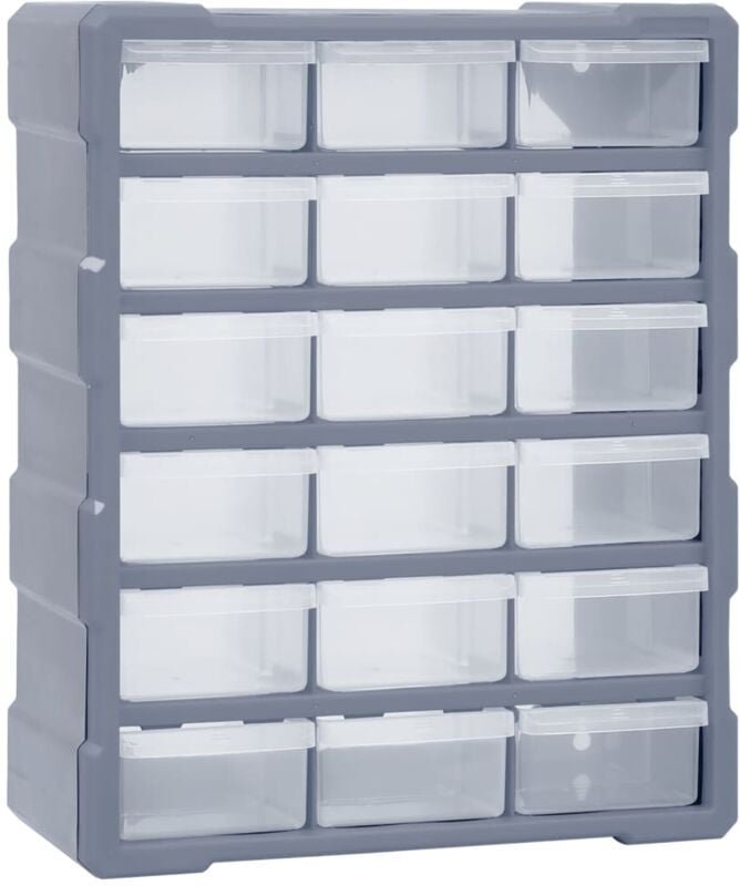 Gbly - Multi-Schubladen-Organizer 18 Schubladen 38x16x47 cm