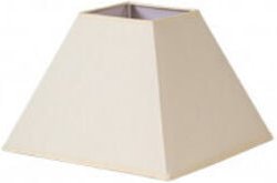 Lampenschirm pyramide mezzo e27 beige 17dx8dx13h stoff popeline