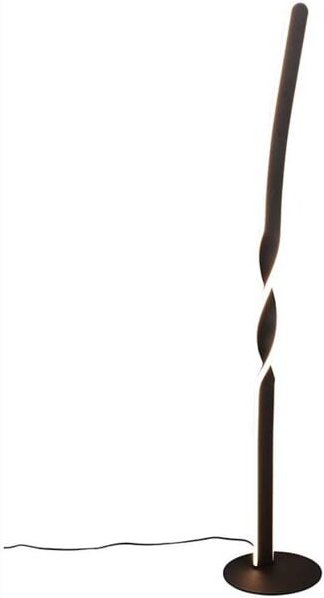 Stehlampe LED Standlampe Leselampe Metall schwarz matt Fußschalter H 110 cm