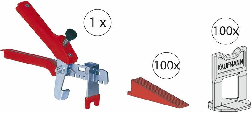 Fliesen Nivelliersystem Starter-Set 3-teilig - Kaufmann