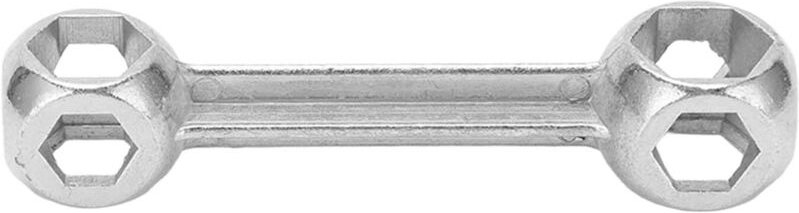 Fahrrad-Hantelschlüssel, 6–16 mm Sechskant-Knochenschlüssel, multifunktionales 10-in-1-Reparaturwerkzeug für Fahrrad-Kno...