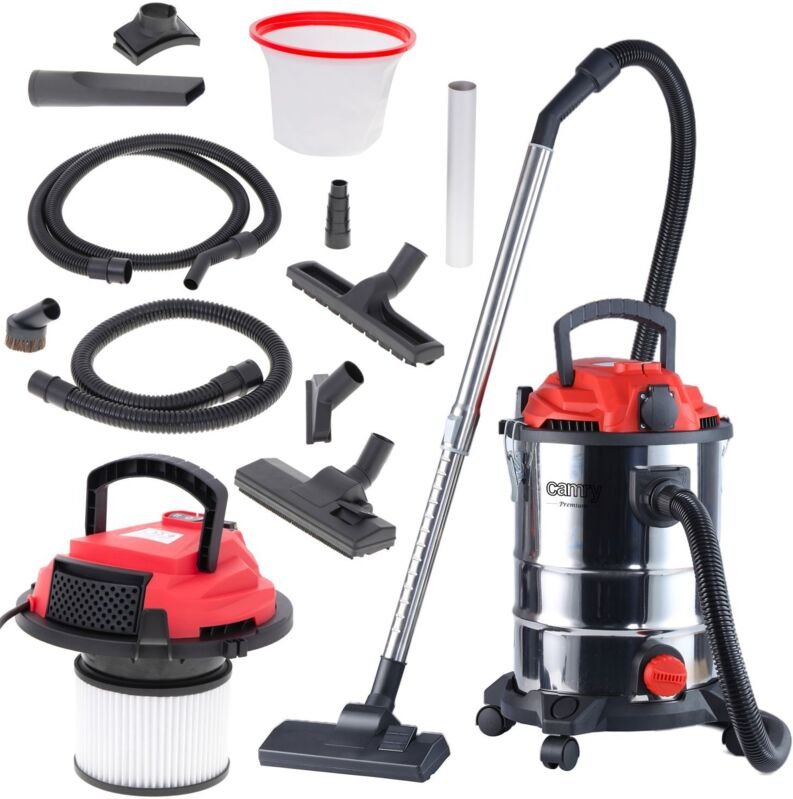 Cr 7045 Professioneller Industriestaubsauger mit Steckdose, Nass- und Trockensauger, Ausblasfunktion, Aschesauger, 25 Li...