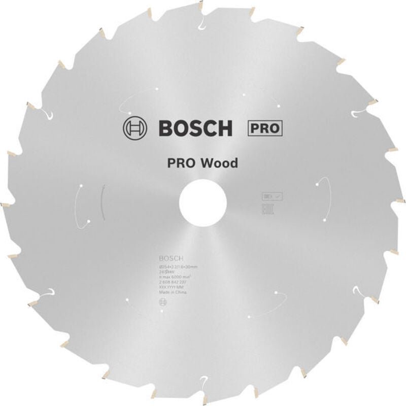 Pro Wood cordless Kreissägeblatt, 254 x 2,2 x 30 mm, T24