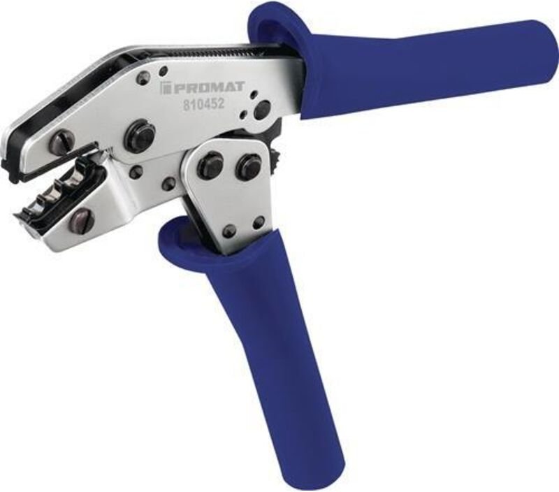 Crimphebelzange L.205mm 0,5-6mm2 f.Steckverbinder PROMAT m.Zwangssperren