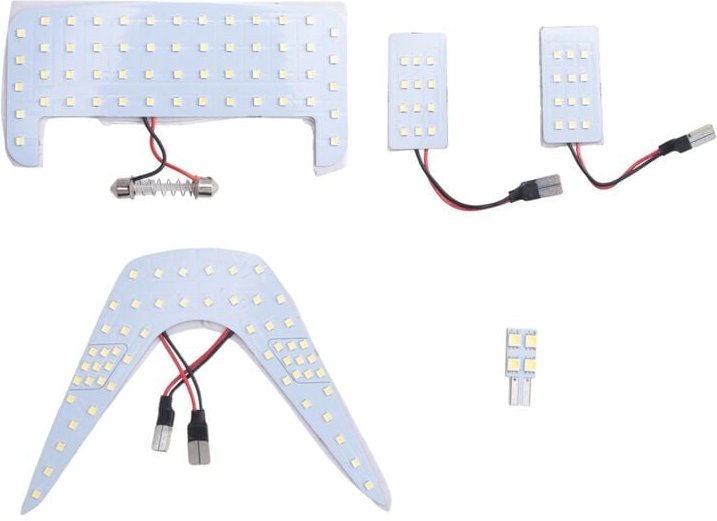 Für C-LED Innen Lesen Lichter Weiß Dach Licht 102 LEDs 6000K Signal Lampe Aufkleber