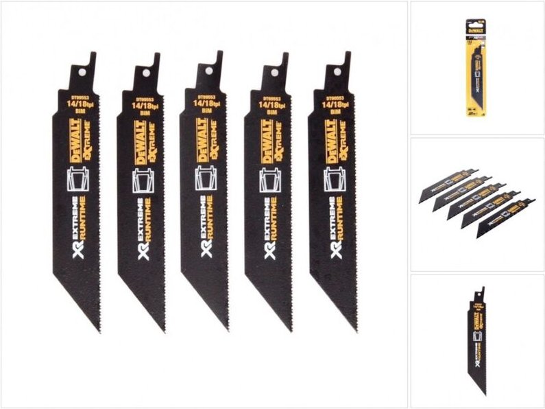Dewalt - Säbelsägeblatt bim Metall 152 mmk DT99553-QZ 5 Stk