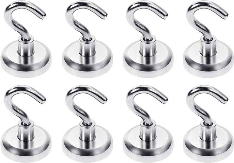 Magnethaken, Magnethaken, starker Neodym-Magnet, 36 kg Haltekraft, Magnethaken, beste Magnethaken für Küchen-, Garagen- ...