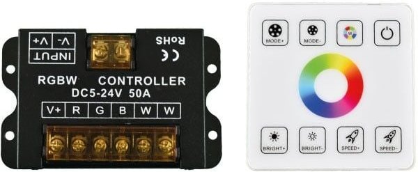 RGBW-Controller für LED-Streifen mit Touch-Panel RF – 5-24V/DC