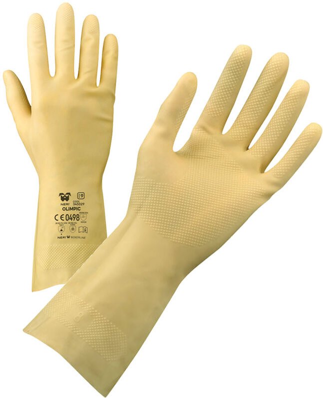 Neri Olimpic Arbeitshandschuhe aus Latex - 8 (M) - Gelb