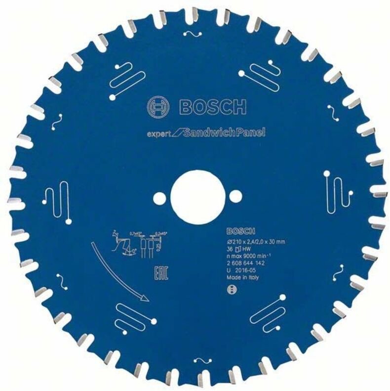 Kreissägeblatt Expert for Sandwich Panel 210 x 30 x 2,4 mm, 36 - Bosch