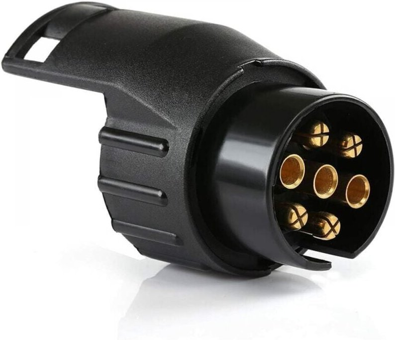 1-teiliger Anhängerstecker-Adapter, universelles Zubehör, wasserdichter 7-poliger auf 13-poliger Anhängerkupplungsadapte...