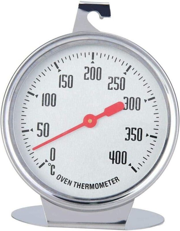 Odipie - Ofenthermometer, Edelstahl, sofort ablesbares Ofen-Grill-Überwachungsthermometer, Küchenthermometer für die Küc...