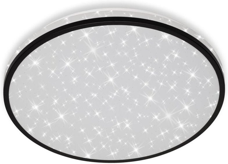 Led Deckenleuchte Deckenlampe Sternenhimmel 24W schwarz ø 38cm 4000K Briloner